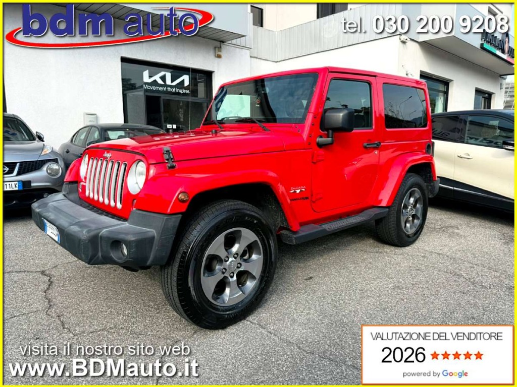 Jeep Wrangler 2.8 crd Sahara auto E6 Rosso